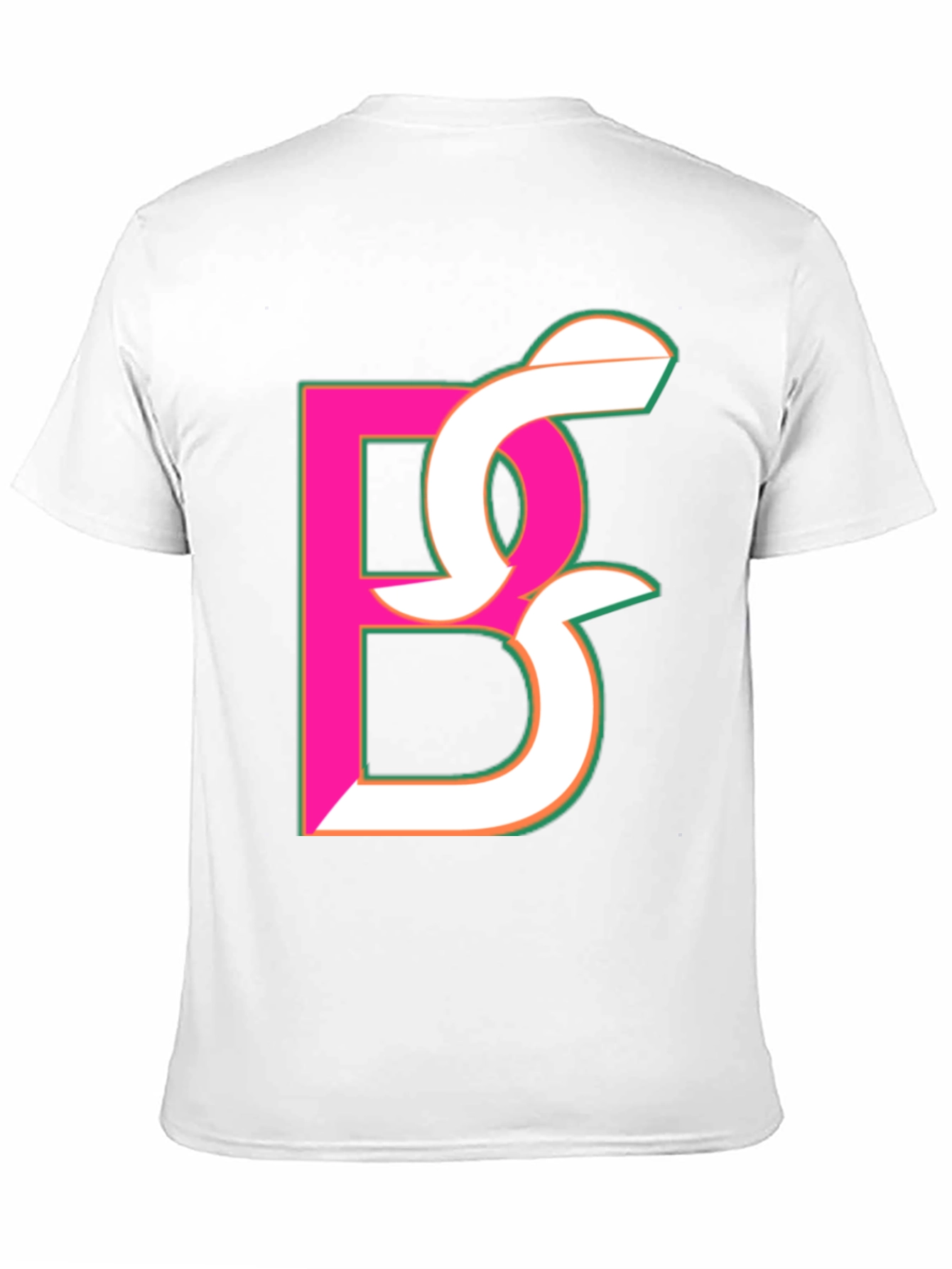 Abstract Initial Black T-Shirt