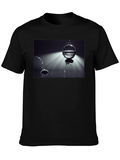 Water Orb Graphic Tee - Modern Artistic Print
