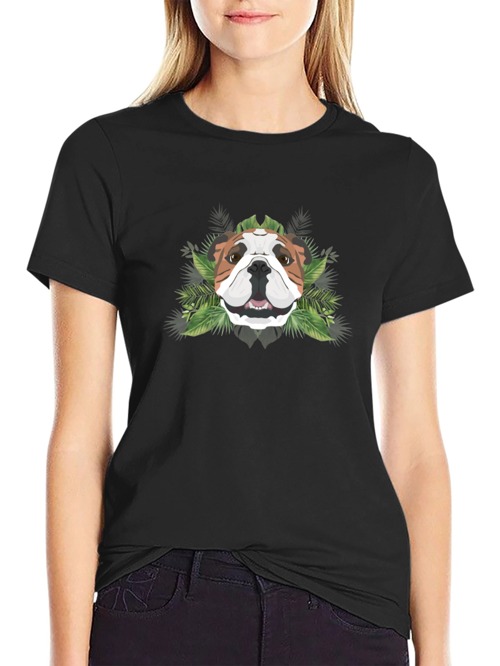 Bulldog Tropical Graphic Tee