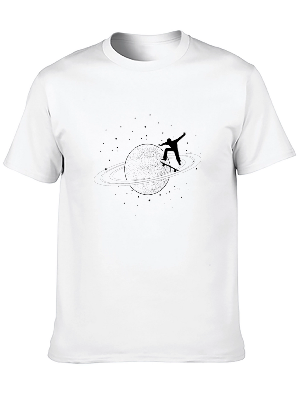Skateboarder Planet Graphic Tee - Black