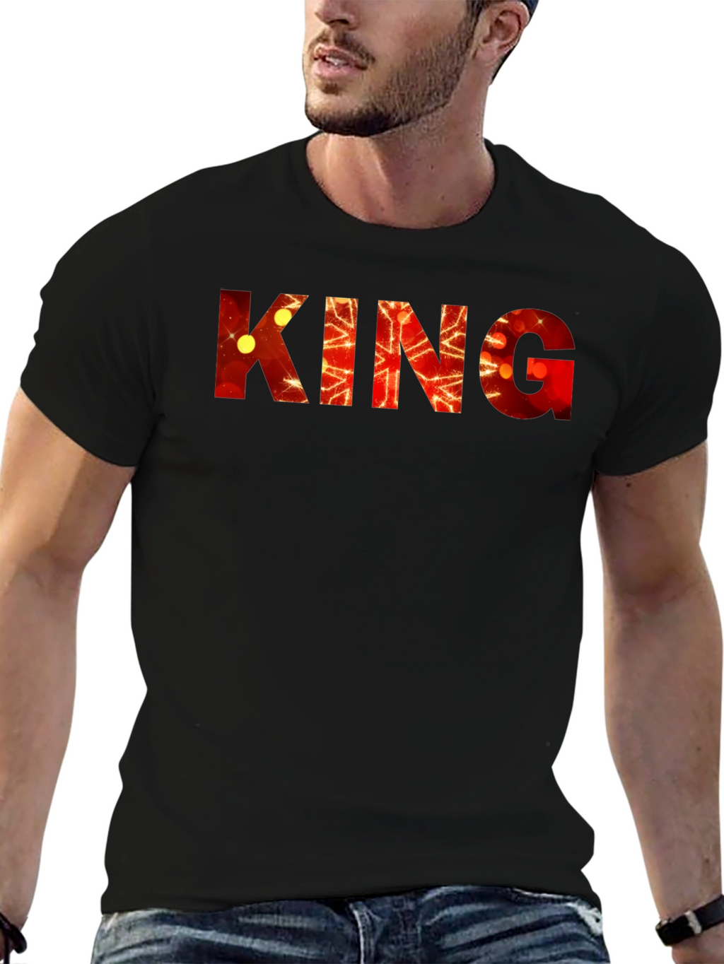 King Graphic Print Tee - Bold Statement