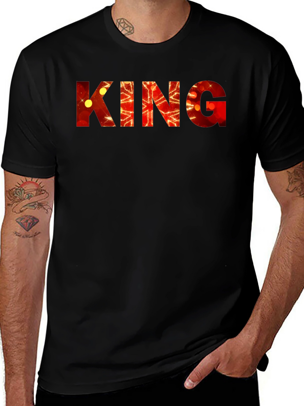 King Graphic Print Tee - Bold Statement