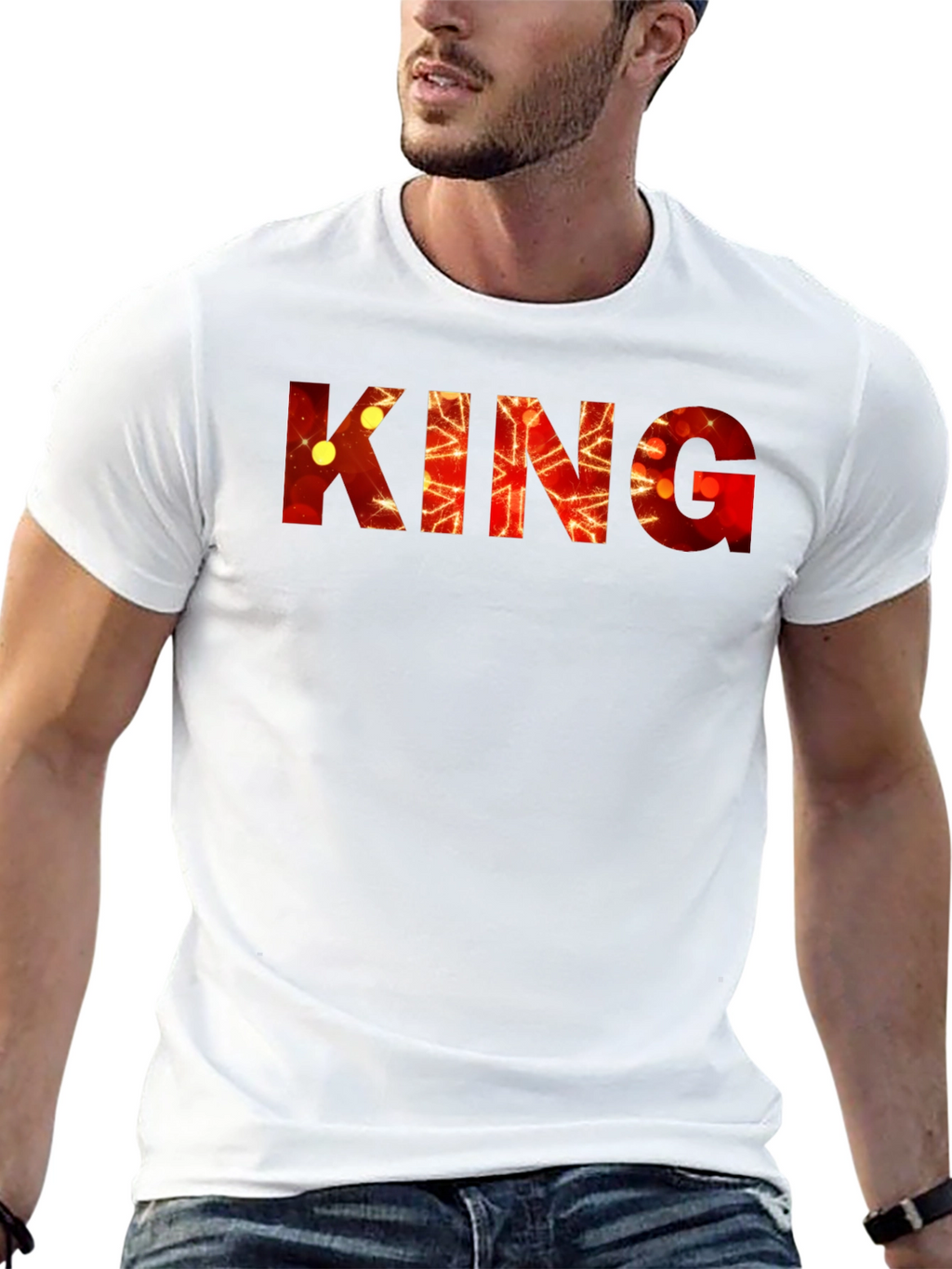 King Graphic Print Tee - Bold Statement