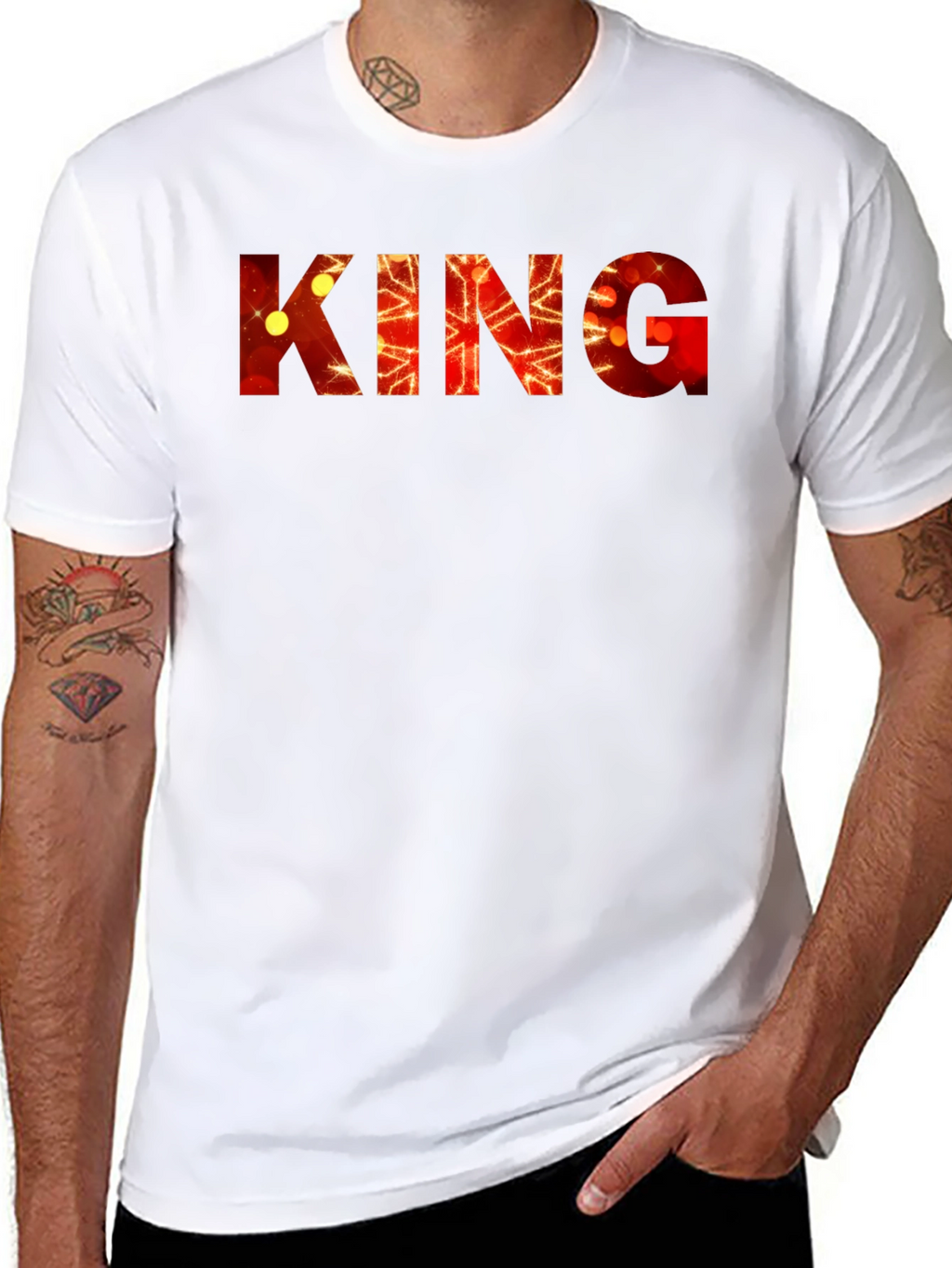 King Graphic Print Tee - Bold Statement