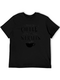 Coffee & Strats Mens Black Graphic Tee