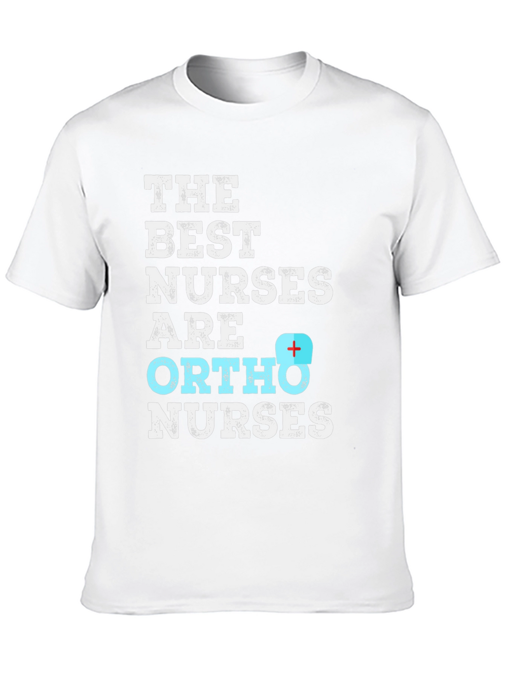 Best Ortho Nurses T-Shirt - Black Cotton Blend