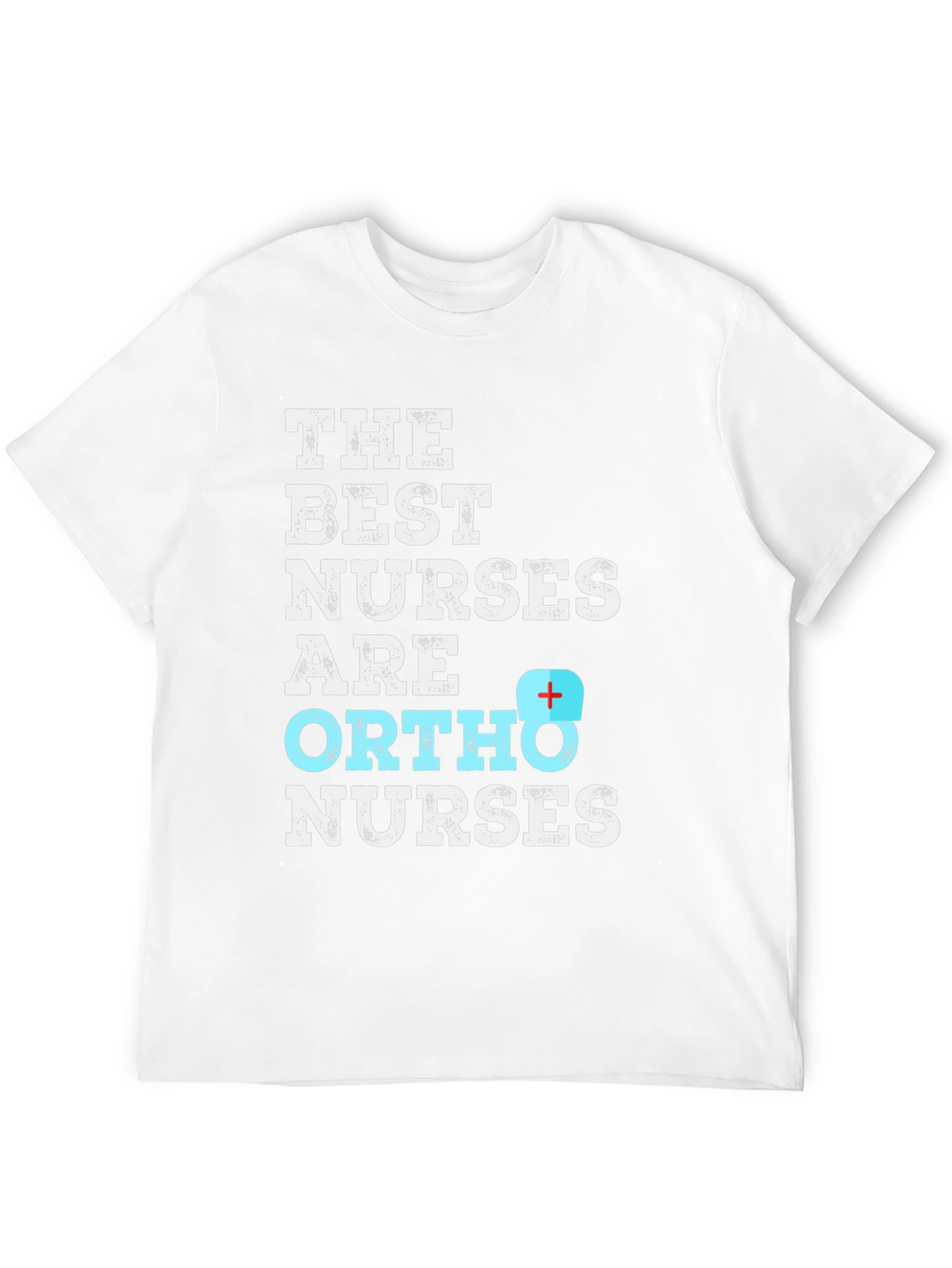 Best Ortho Nurses T-Shirt - Black Cotton Blend