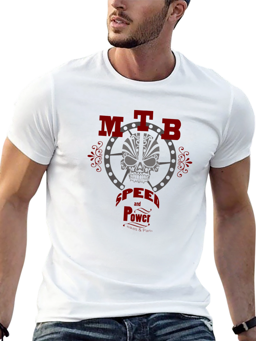 MTB Speed & Power Graphic Tee - Black