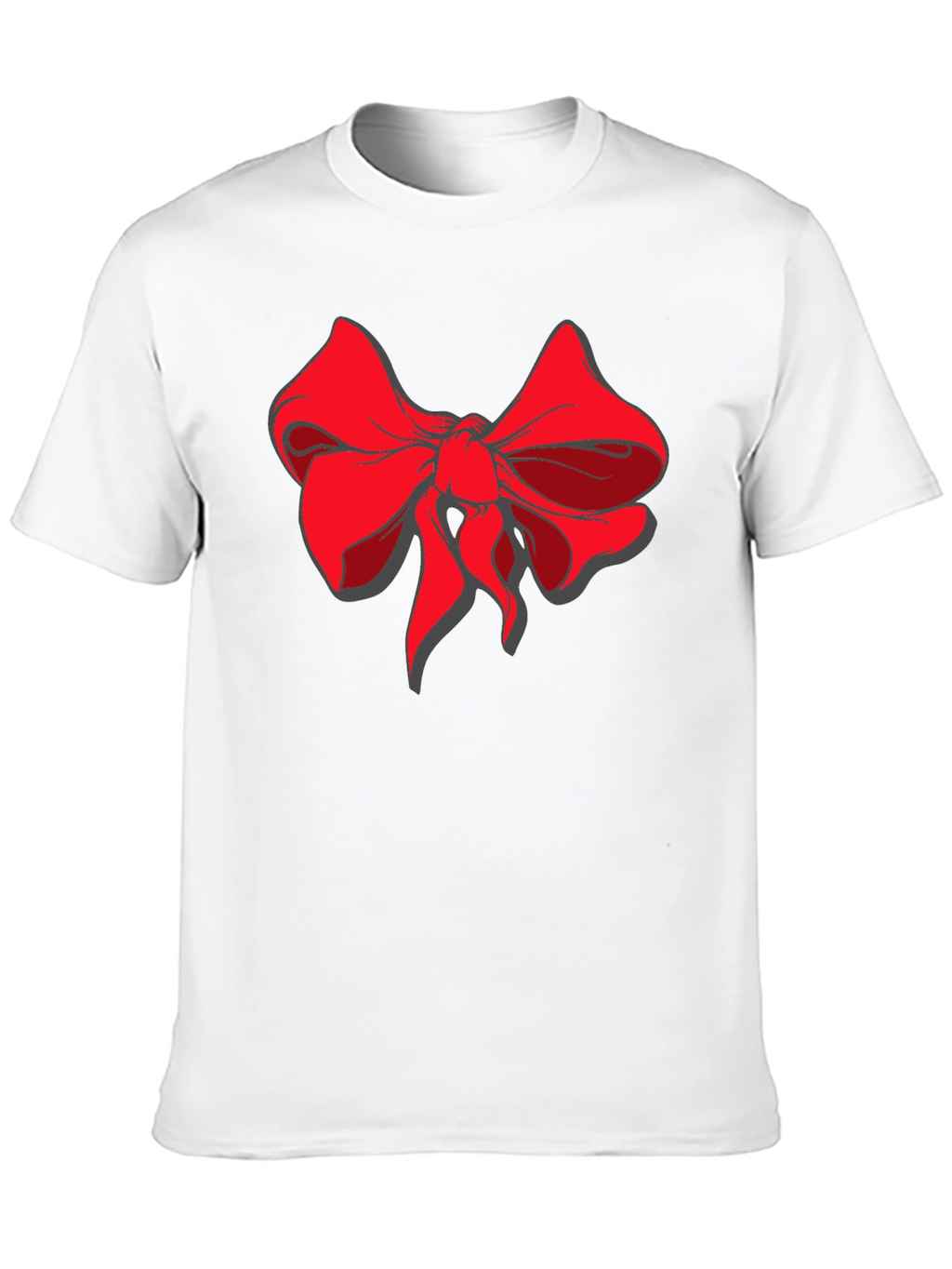 Bold Bow Graphic Tee - Stylish Black Cotton Shirt