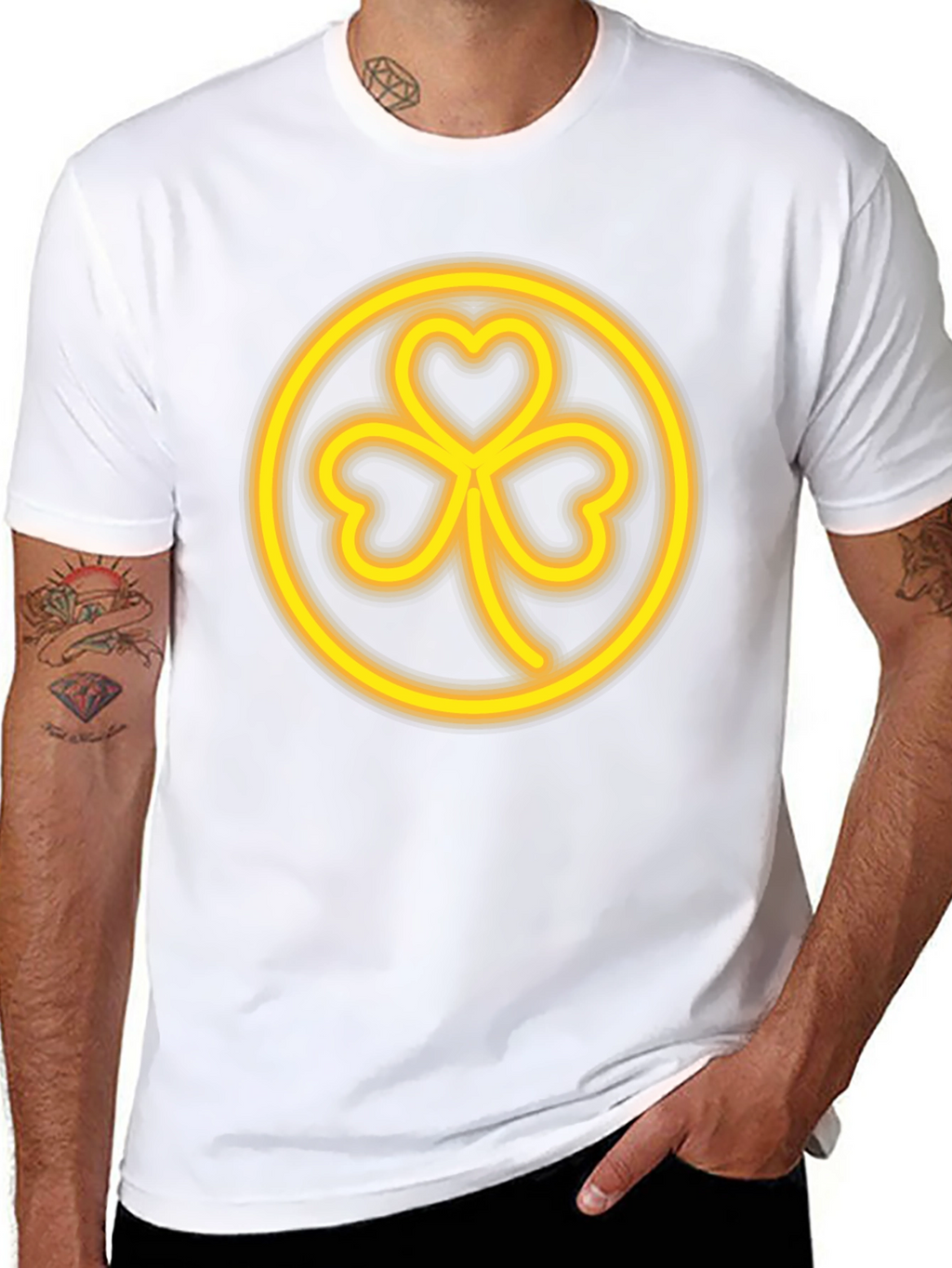 Shamrock T-Shirt - Lucky Clover Design