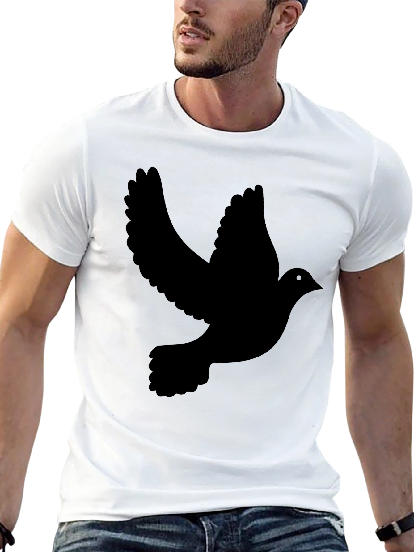 Dove Graphic Tee - Mens Black T-Shirt