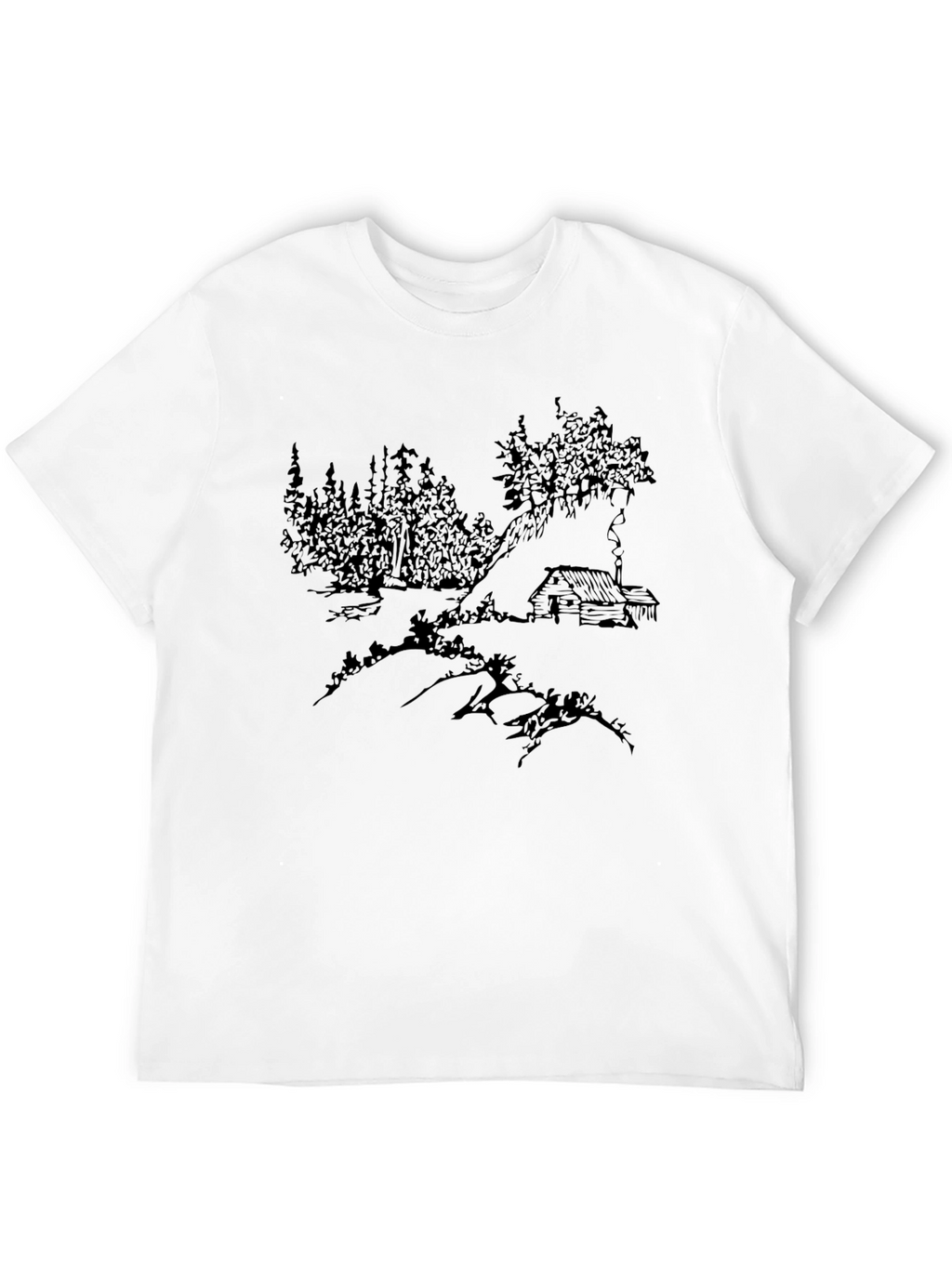 Cabin in the Woods Black Graphic Tee