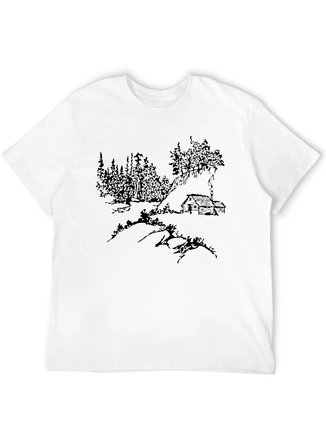 Cabin in the Woods Black Graphic Tee