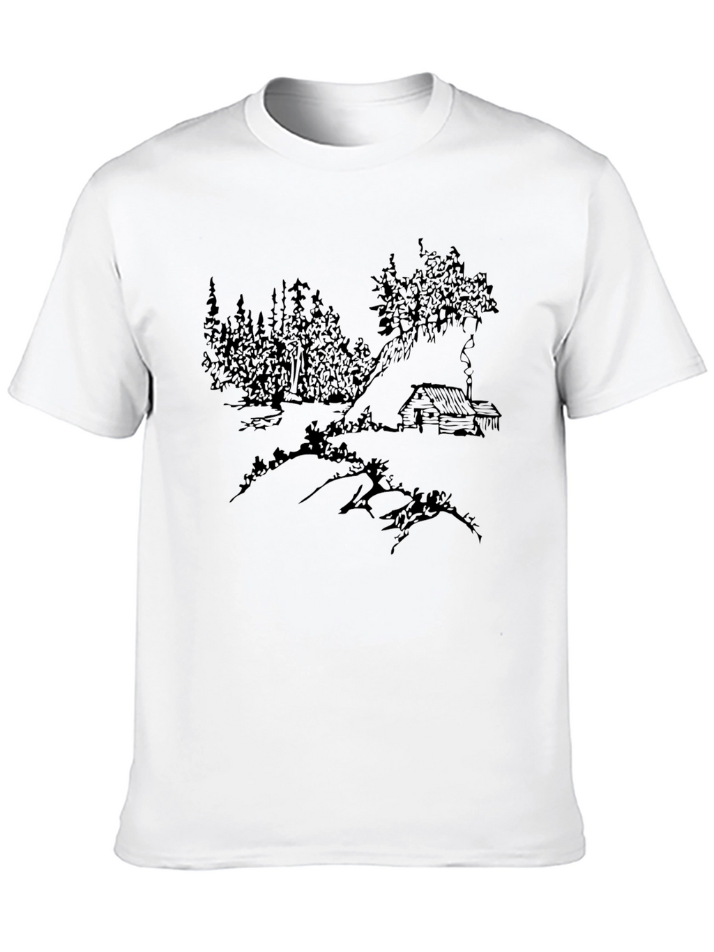 Cabin in the Woods Black Graphic Tee