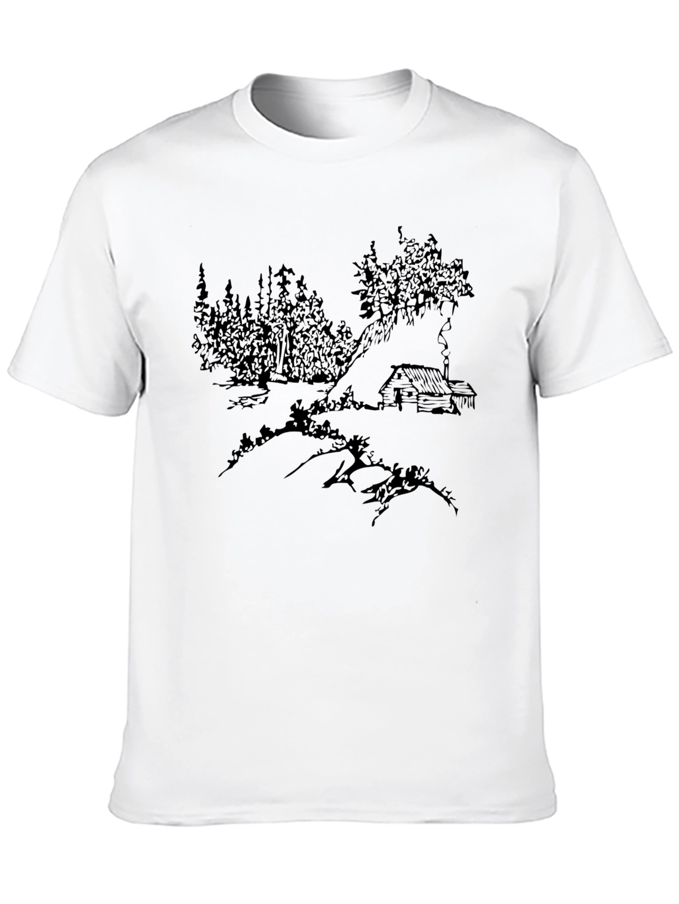 Cabin in the Woods Black Graphic Tee