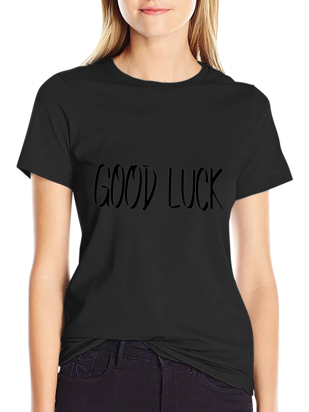 Good Luck Black Tee