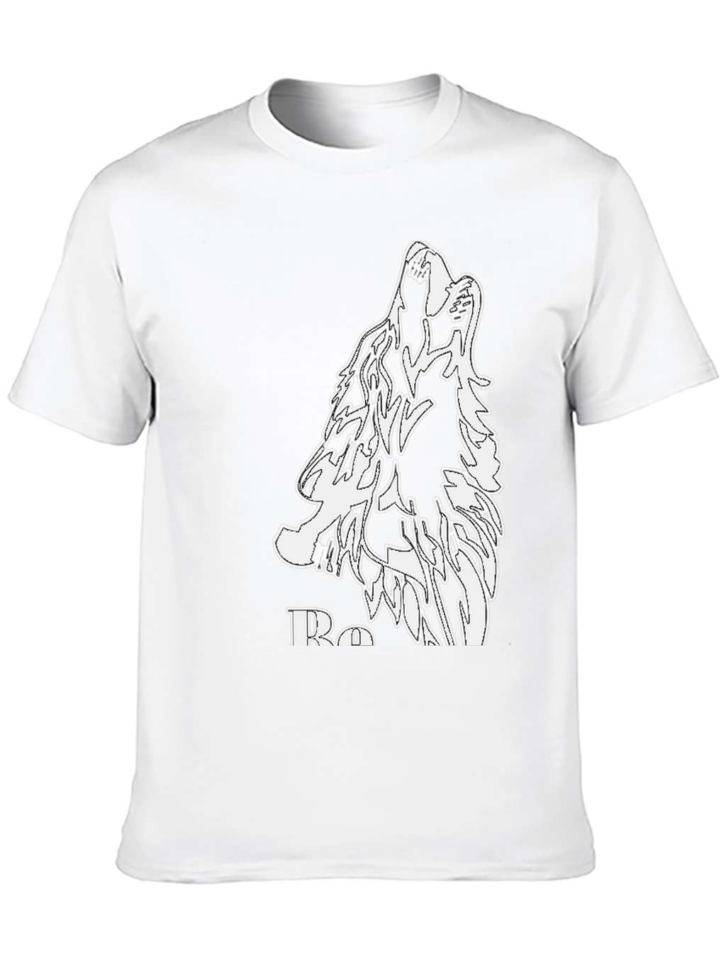 Wolf Howl Graphic Black T-Shirt