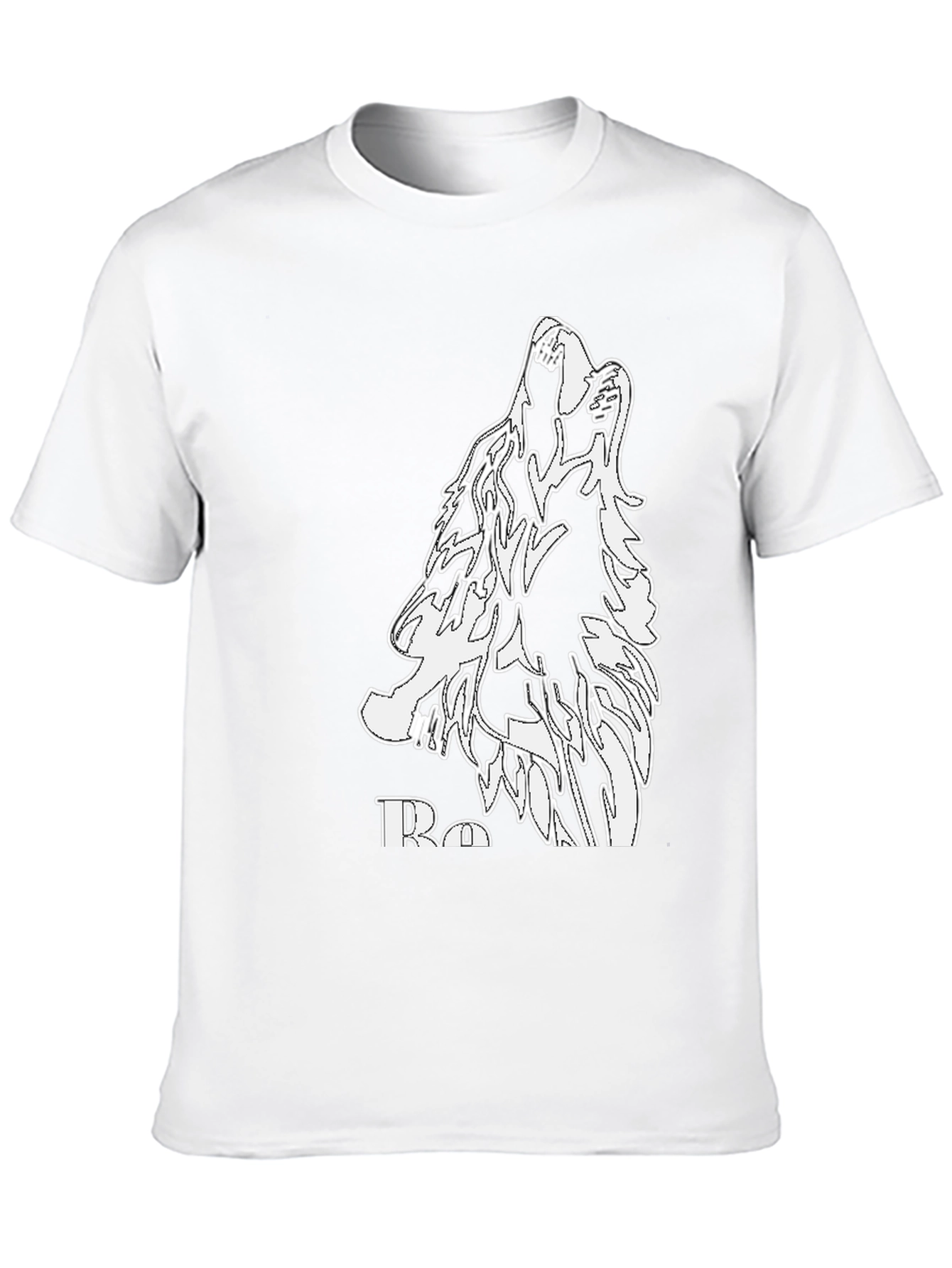 Wolf Howl Graphic Black T-Shirt