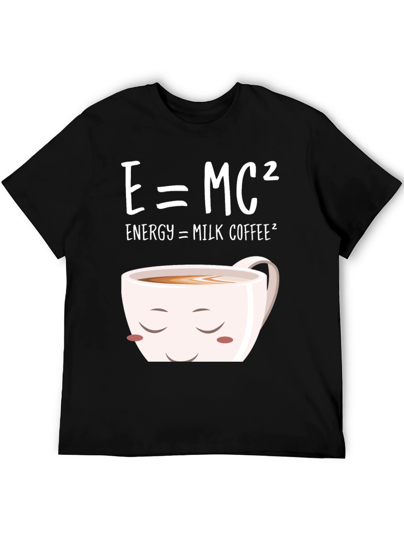 E=MC² Milk Coffee T-Shirt - Humorous Science Tee