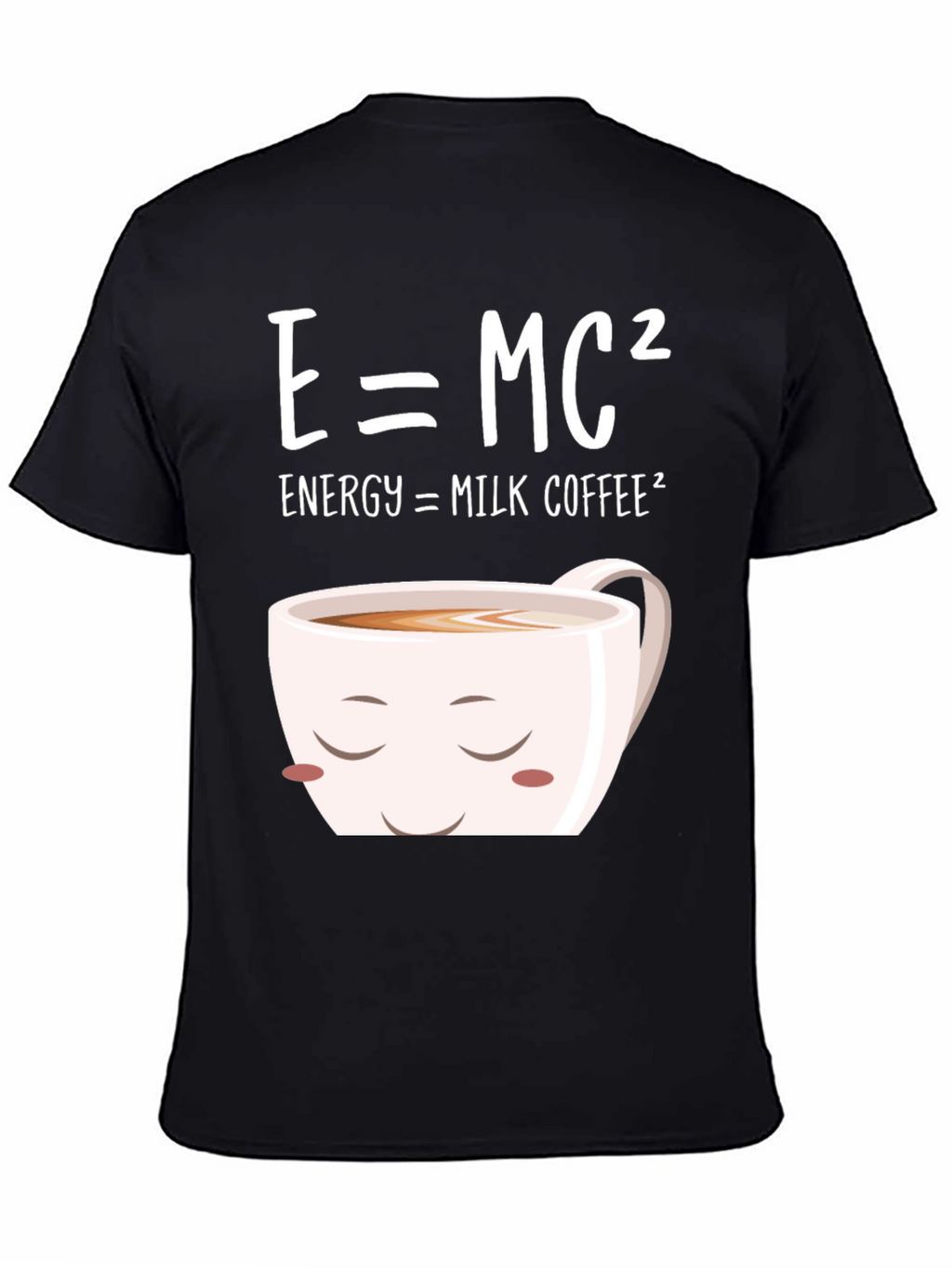E=MC² Milk Coffee T-Shirt - Humorous Science Tee