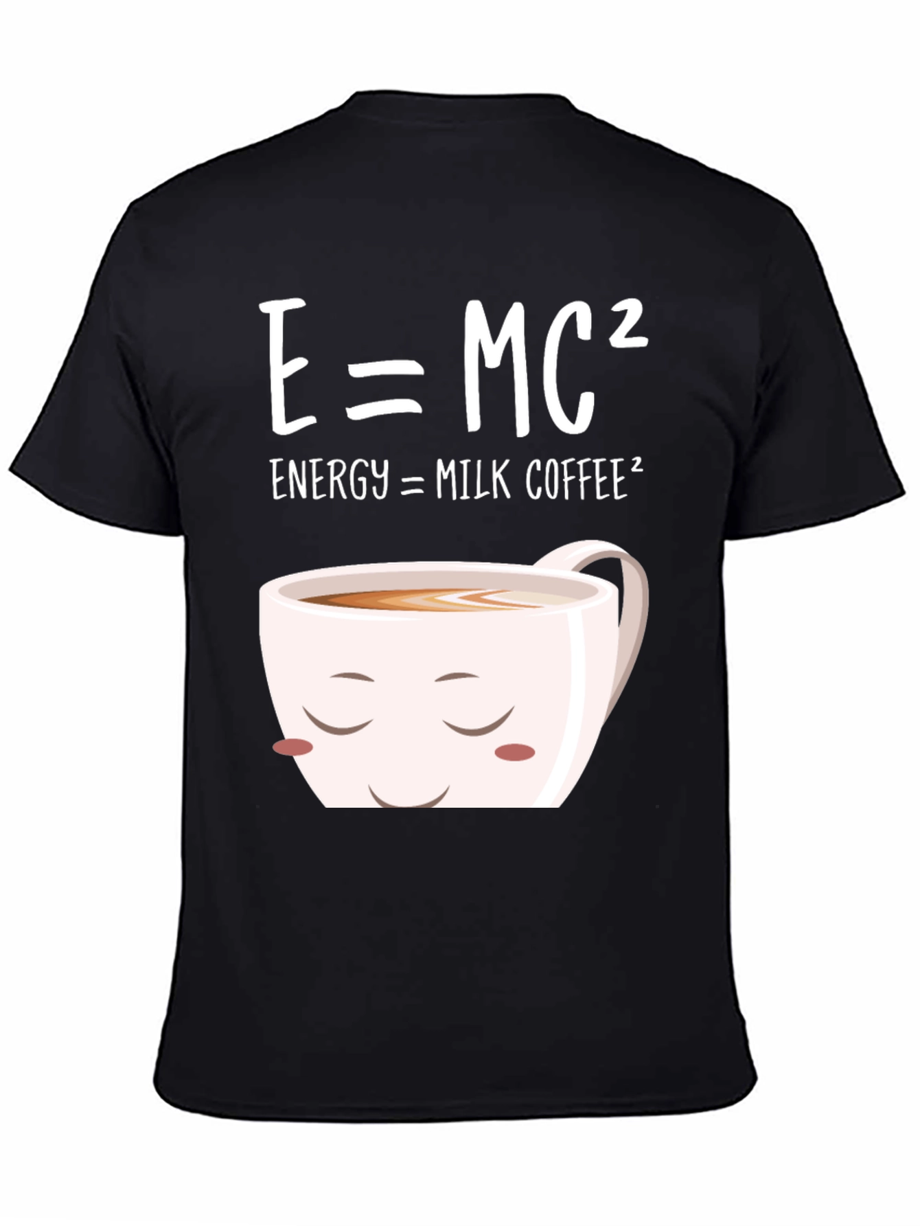 E=MC² Milk Coffee T-Shirt - Humorous Science Tee