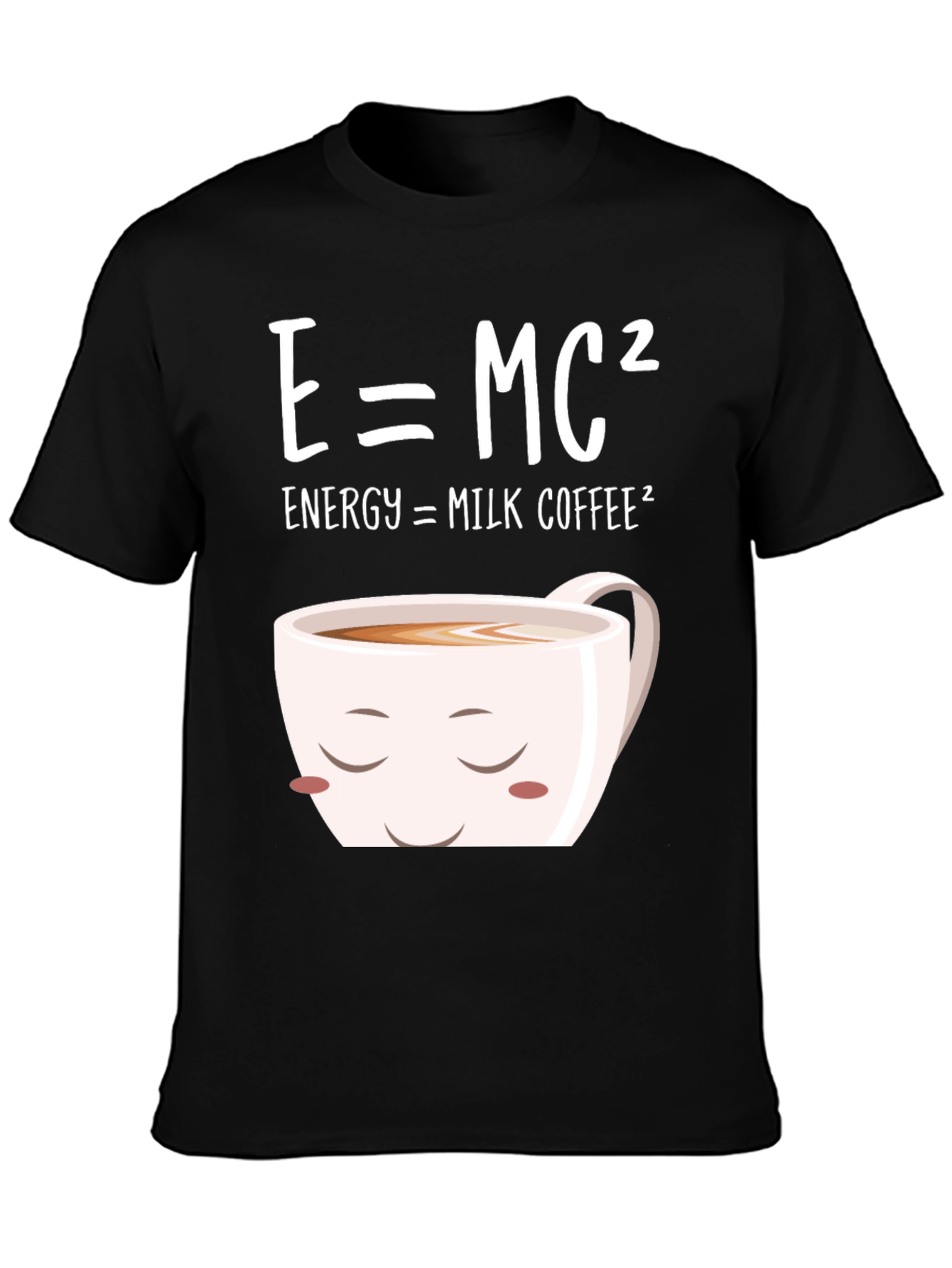 E=MC² Milk Coffee T-Shirt - Humorous Science Tee