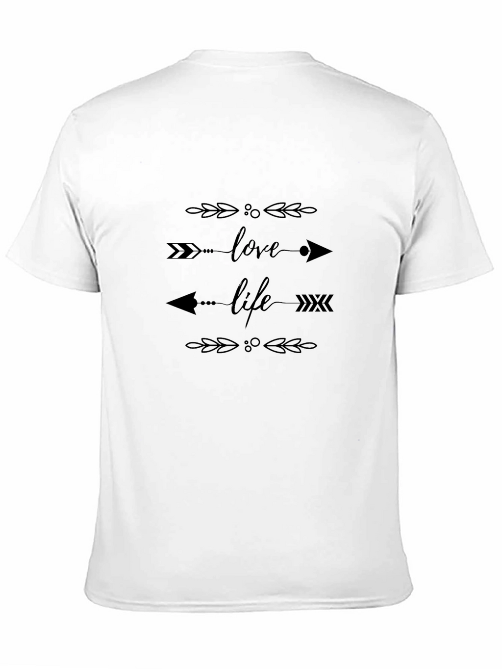 Love Life Arrow Graphic Black T-Shirt