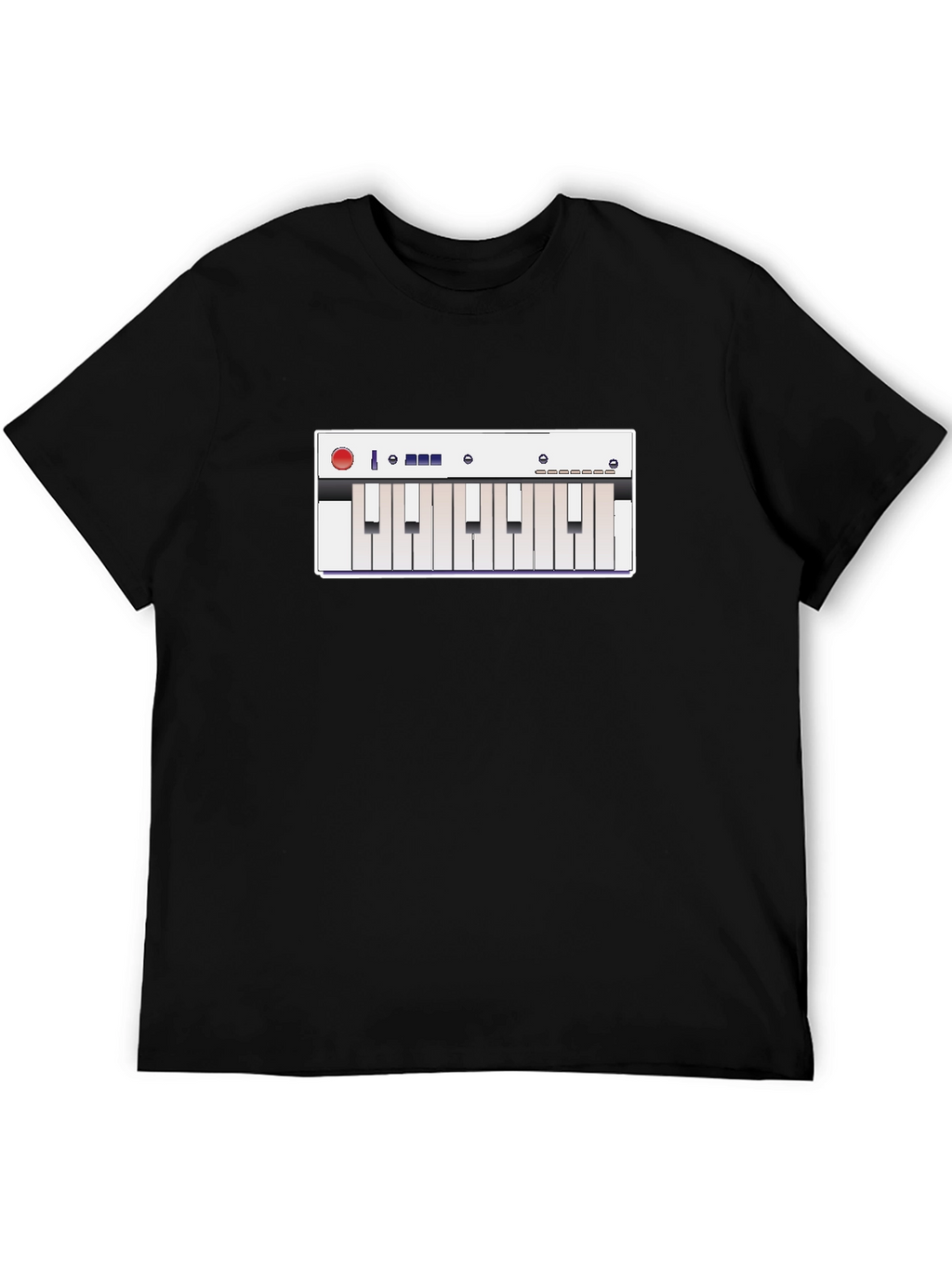 Synth Graphic Tee - Musicians Cool Black T-Shirt