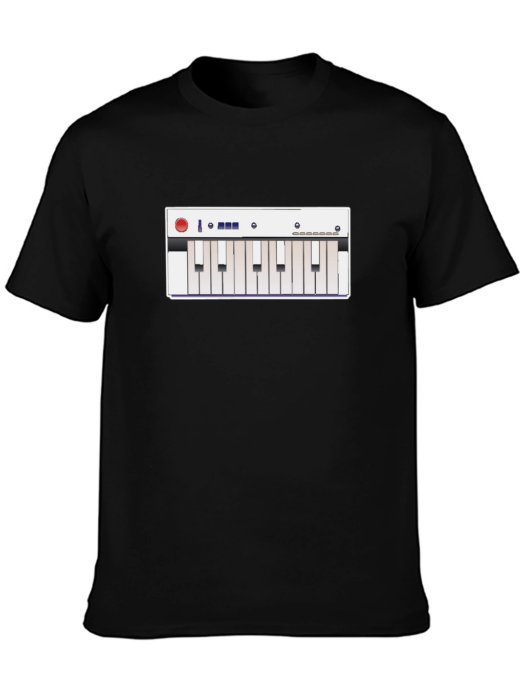 Synth Graphic Tee - Musicians Cool Black T-Shirt