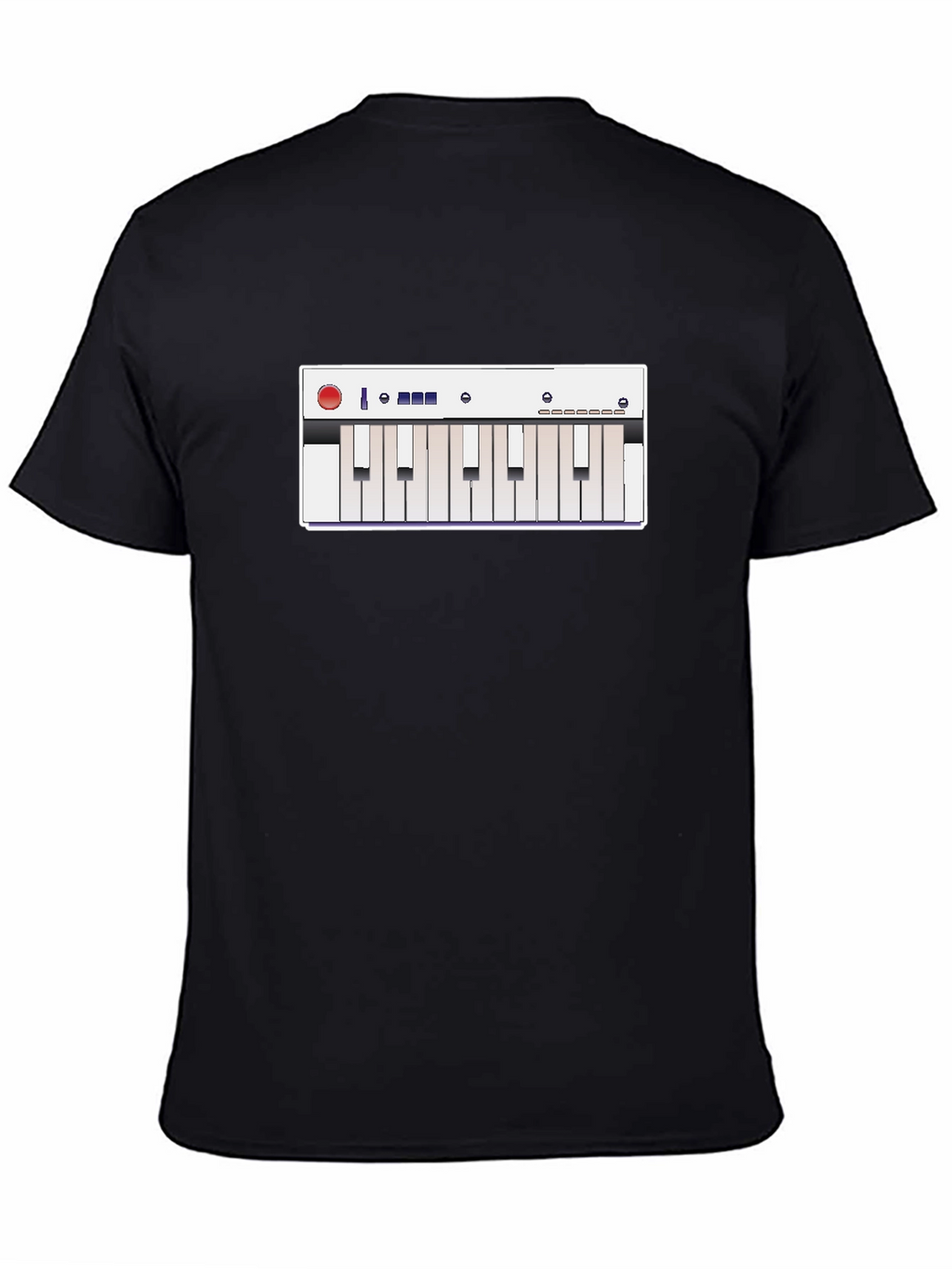 Synth Graphic Tee - Musicians Cool Black T-Shirt