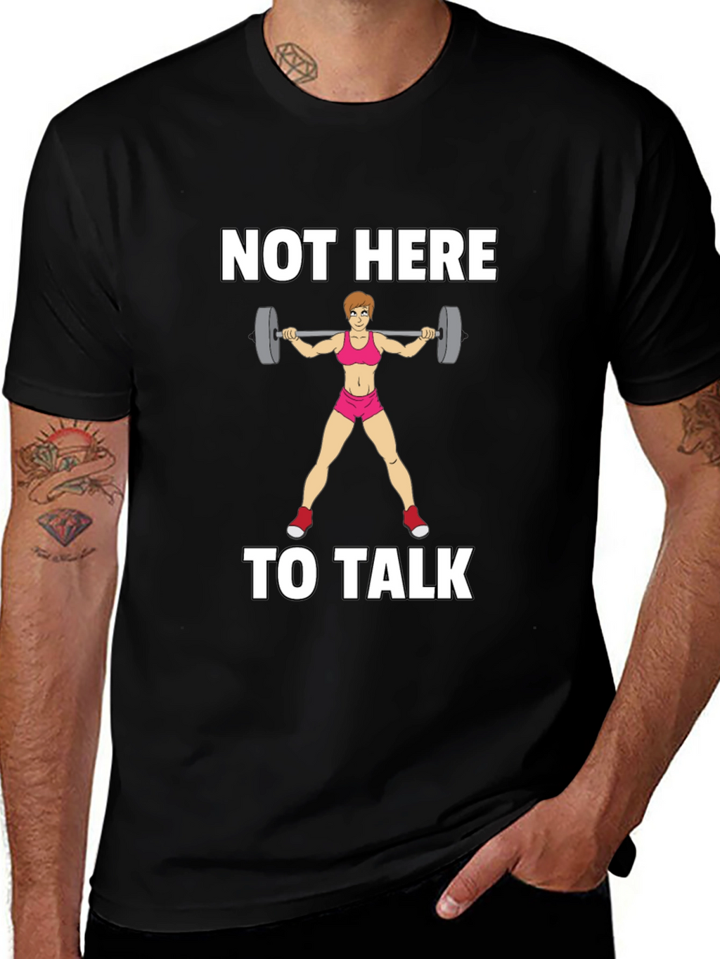 Not Here To Talk Graphic T-Shirt