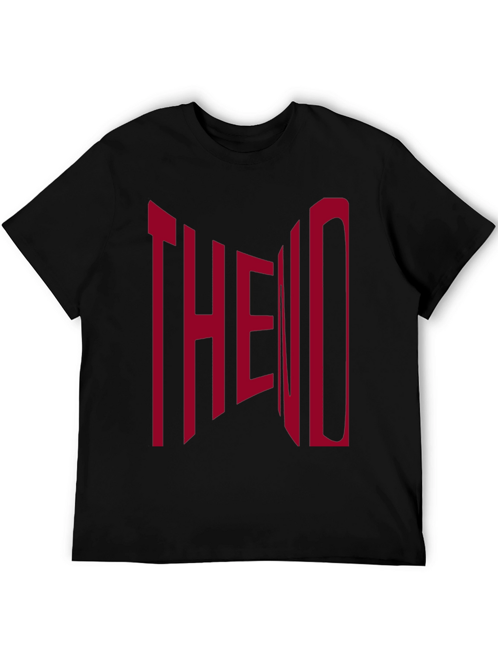 The End Graphic Print Black T-Shirt