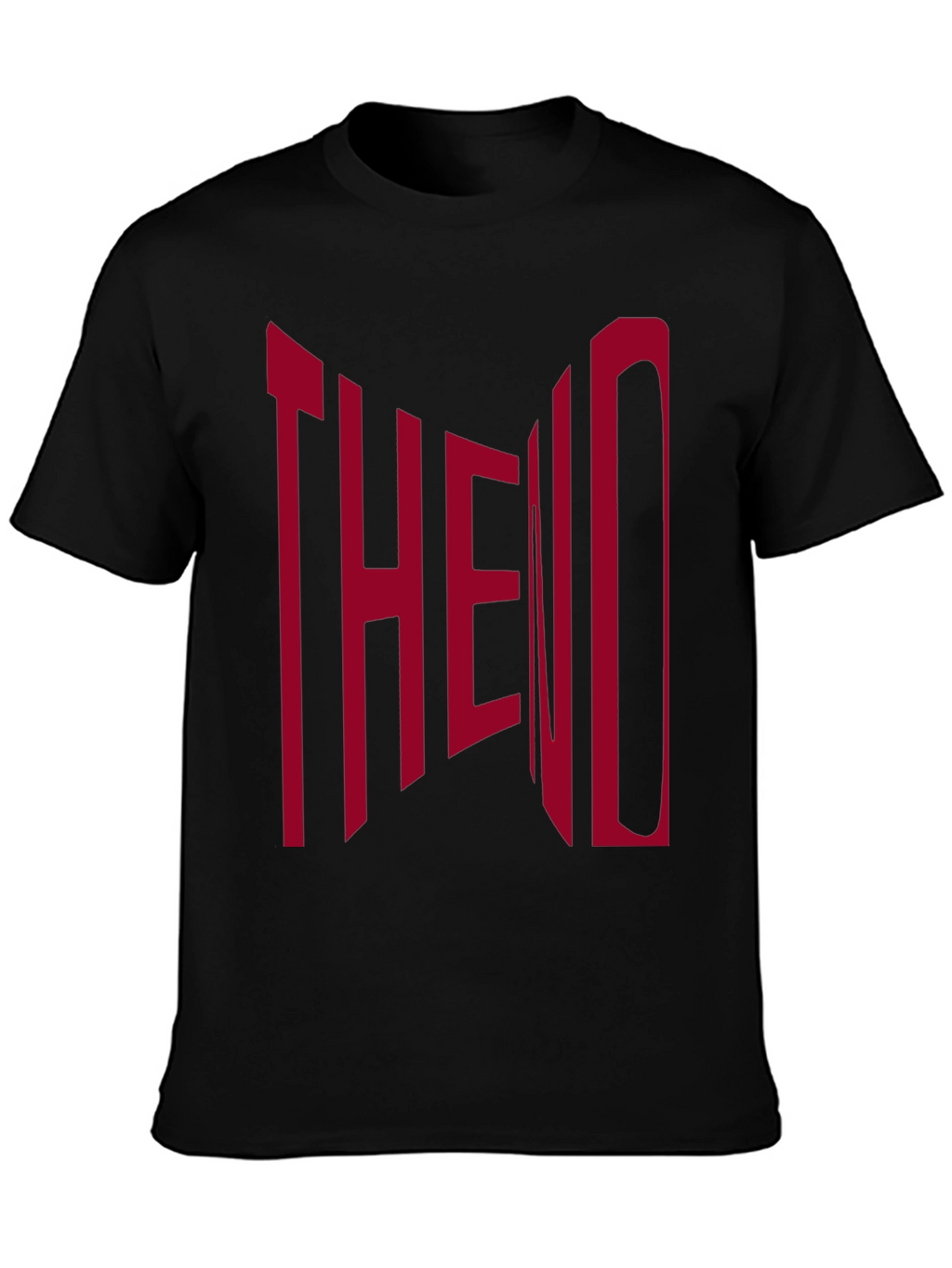 The End Graphic Print Black T-Shirt
