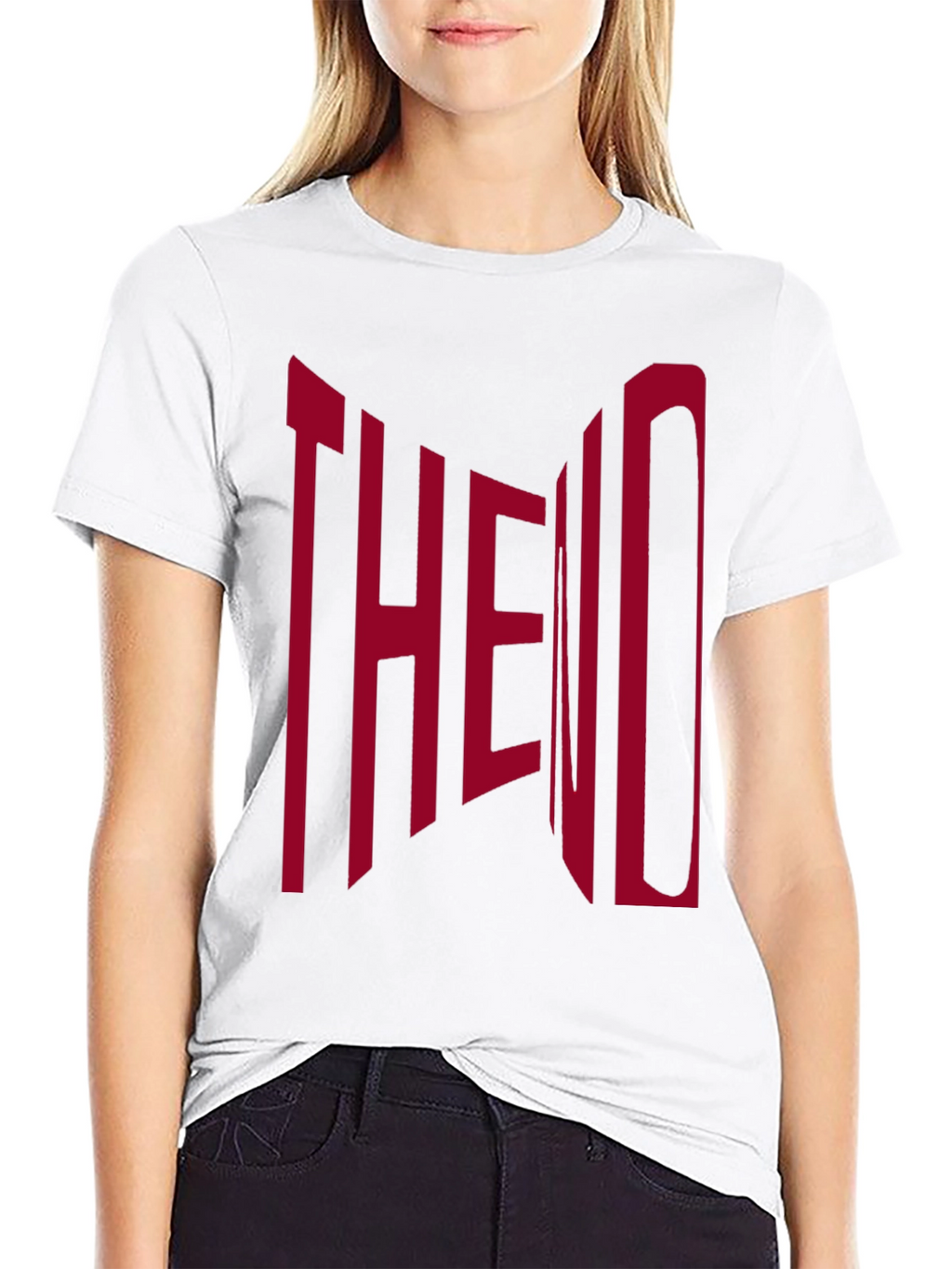 The End Graphic Print Black T-Shirt