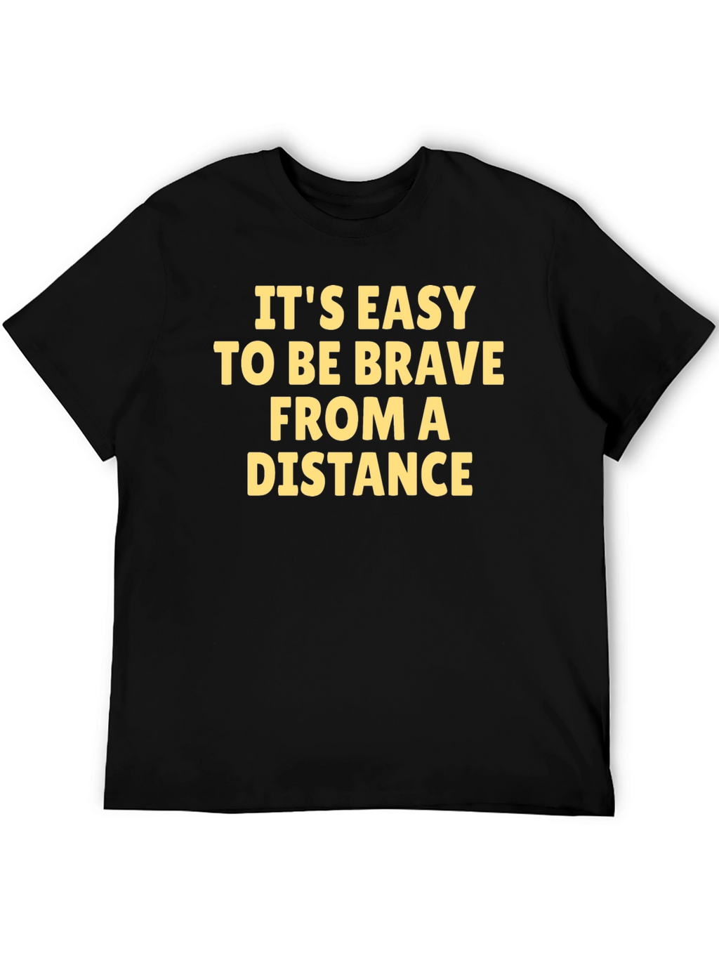 Brave From Distance Graphic T-Shirt - Black