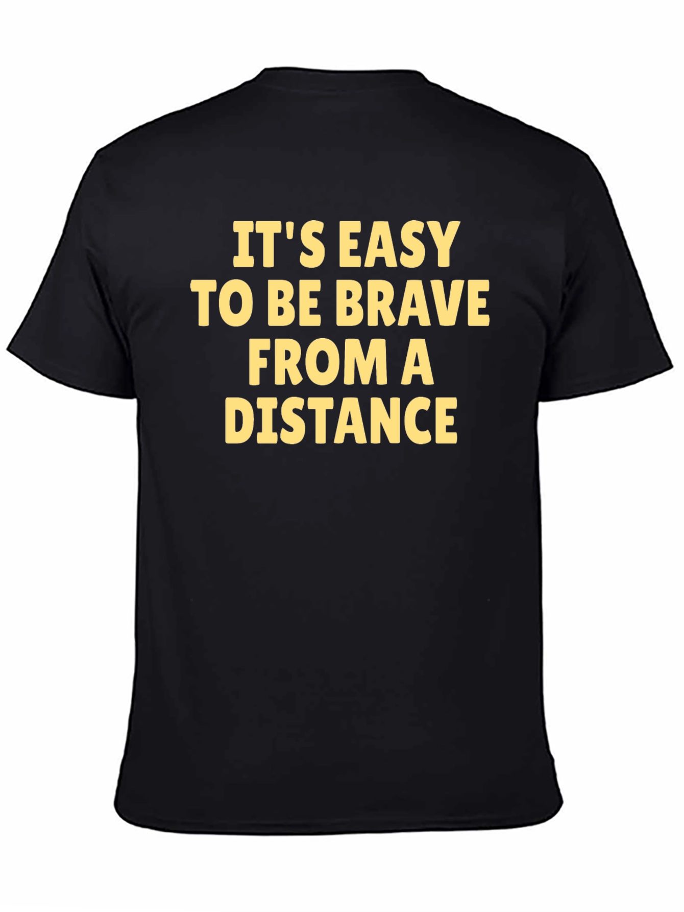 Brave From Distance Graphic T-Shirt - Black