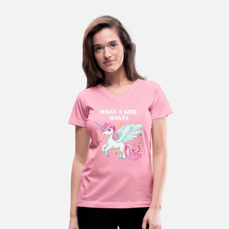 What A Girl Wants Unicorn Tshirt