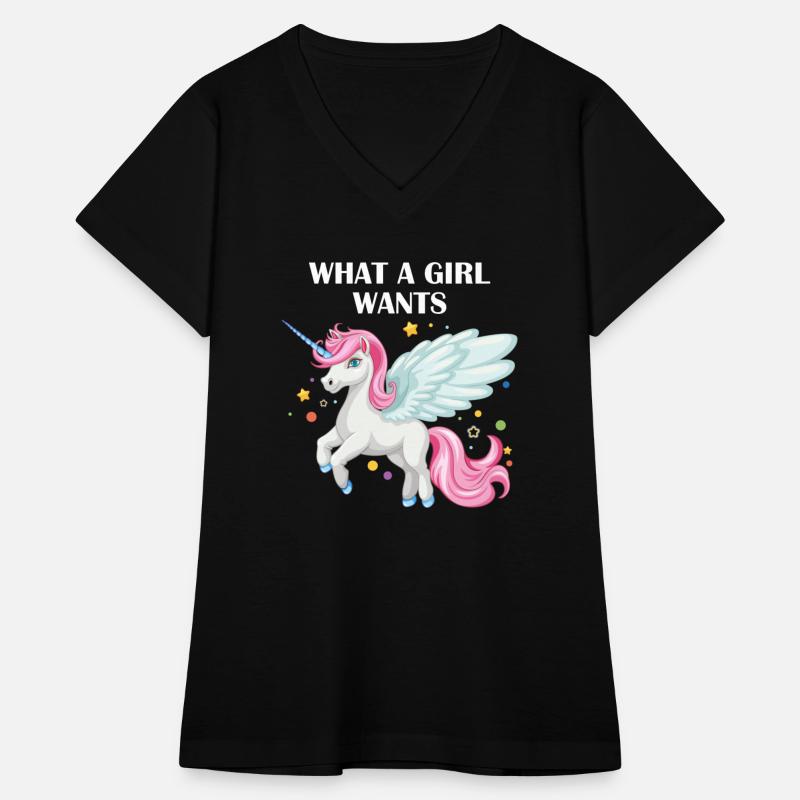What A Girl Wants Unicorn Tshirt