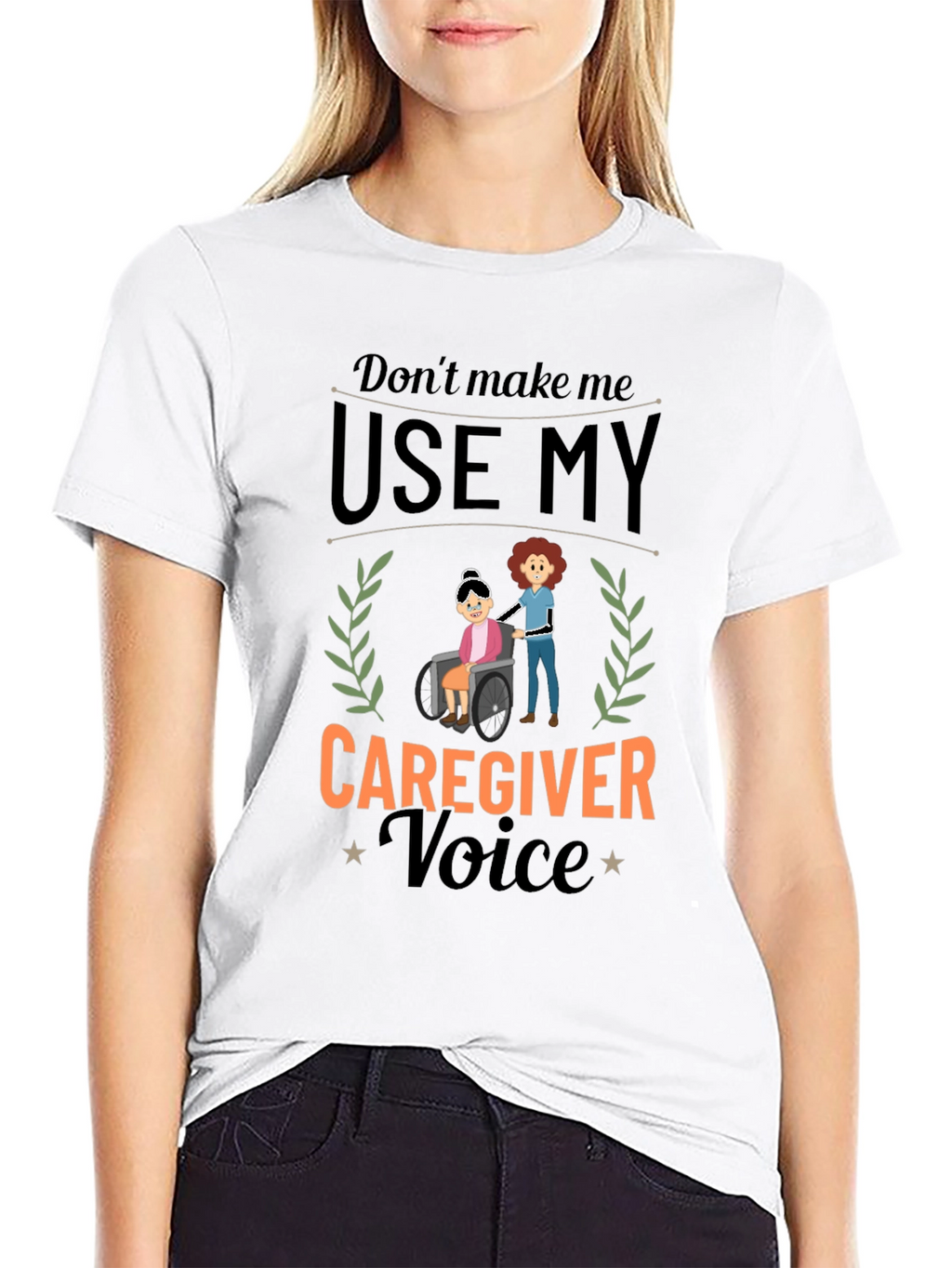 Caregiver Voice Graphic Tee - Black