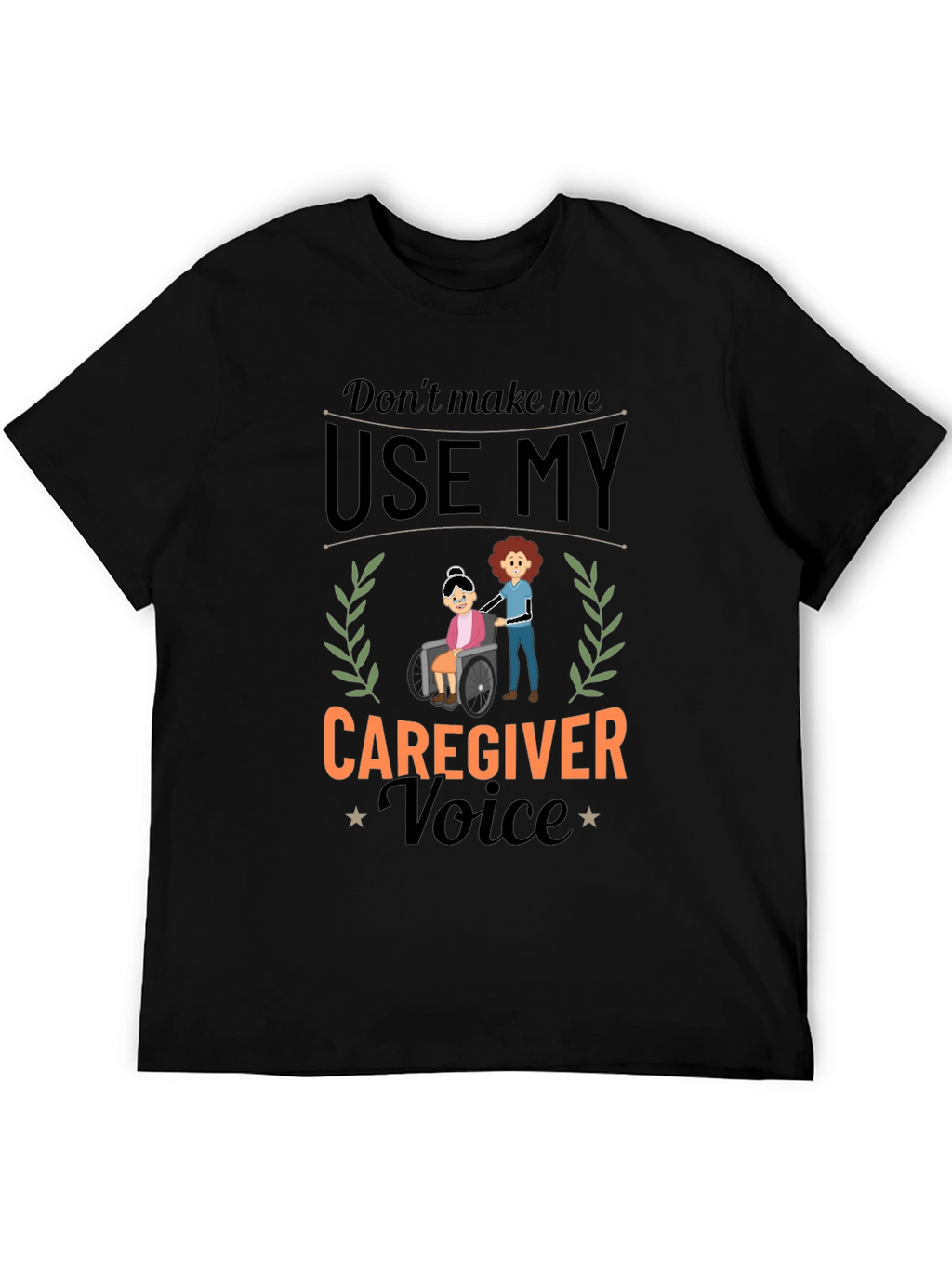 Caregiver Voice Graphic Tee - Black