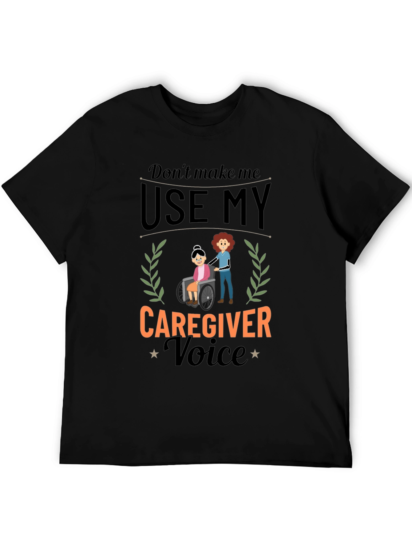 Caregiver Voice Graphic Tee - Black