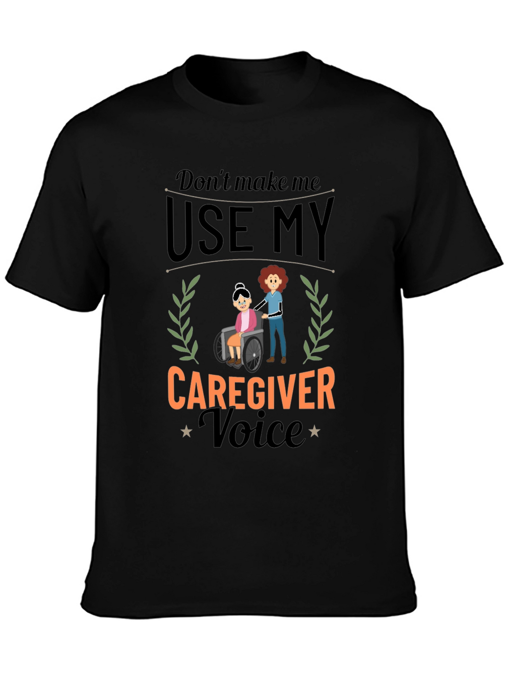 Caregiver Voice Graphic Tee - Black