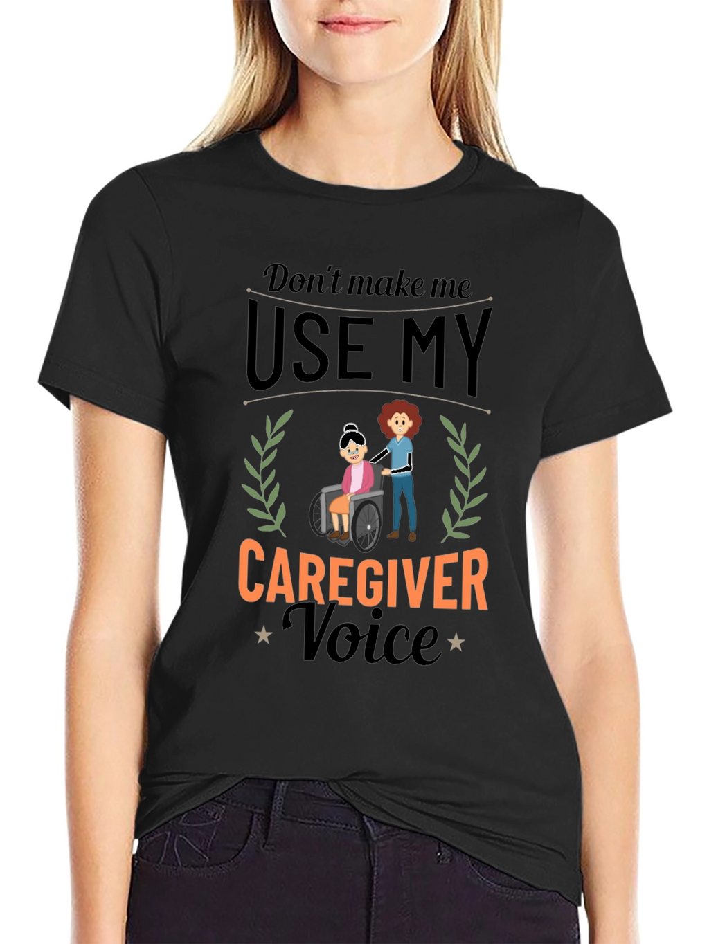 Caregiver Voice Graphic Tee - Black