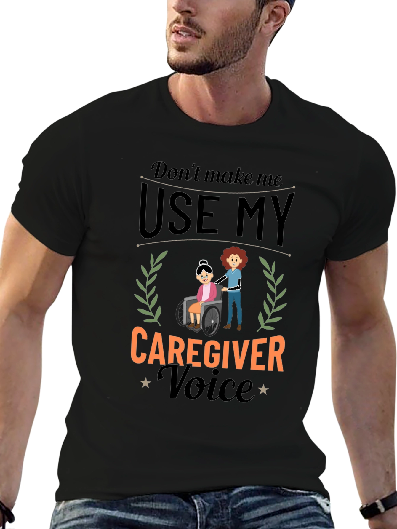 Caregiver Voice Graphic Tee - Black