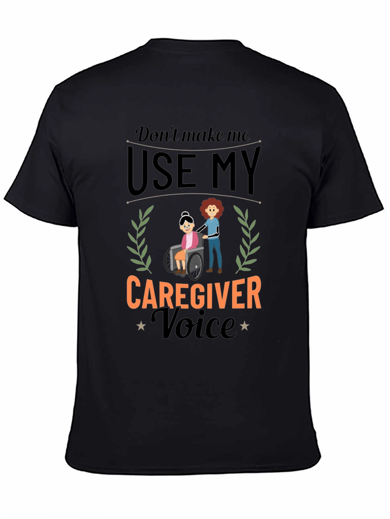 Caregiver Voice Graphic Tee - Black