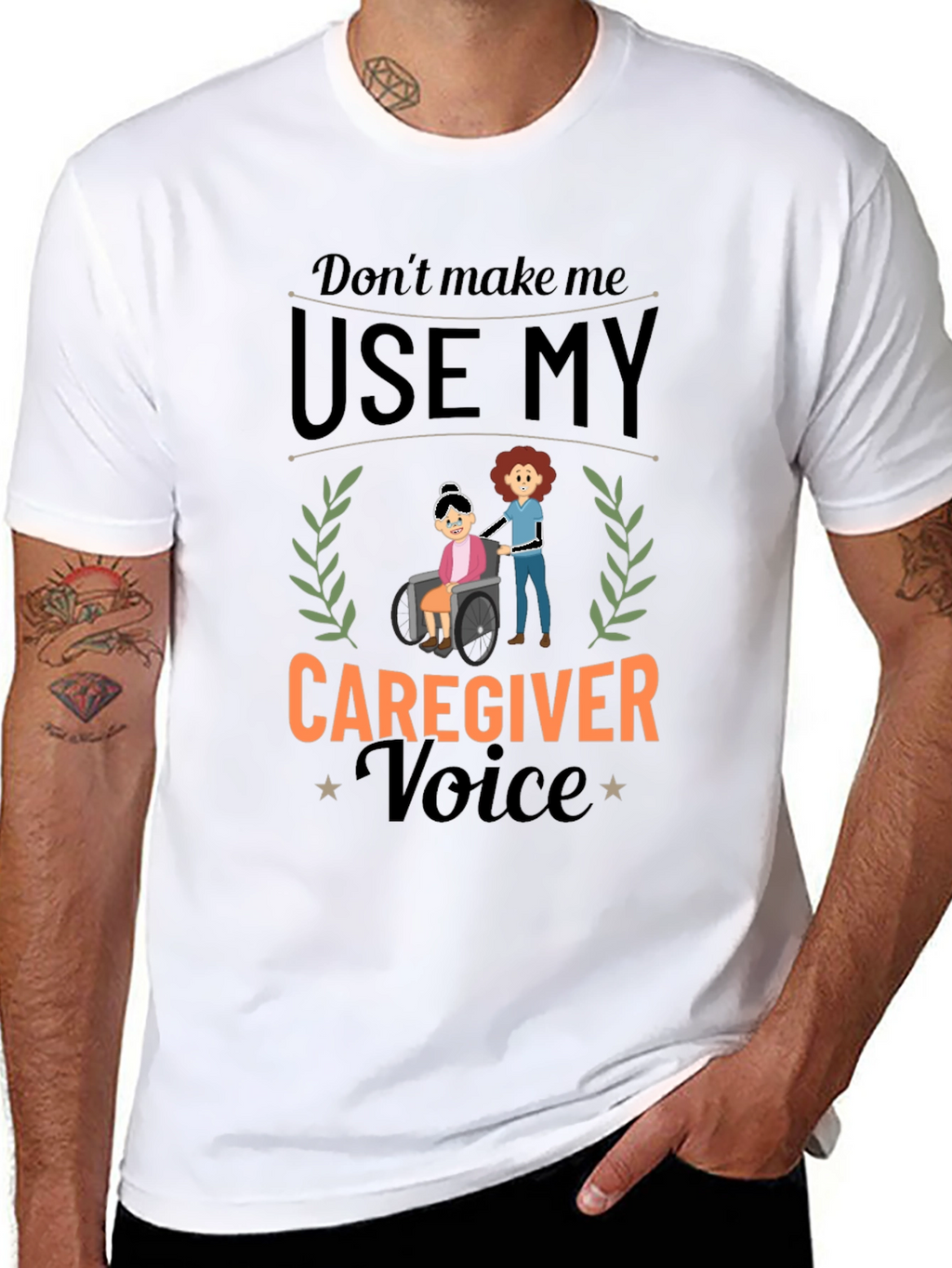 Caregiver Voice Graphic Tee - Black