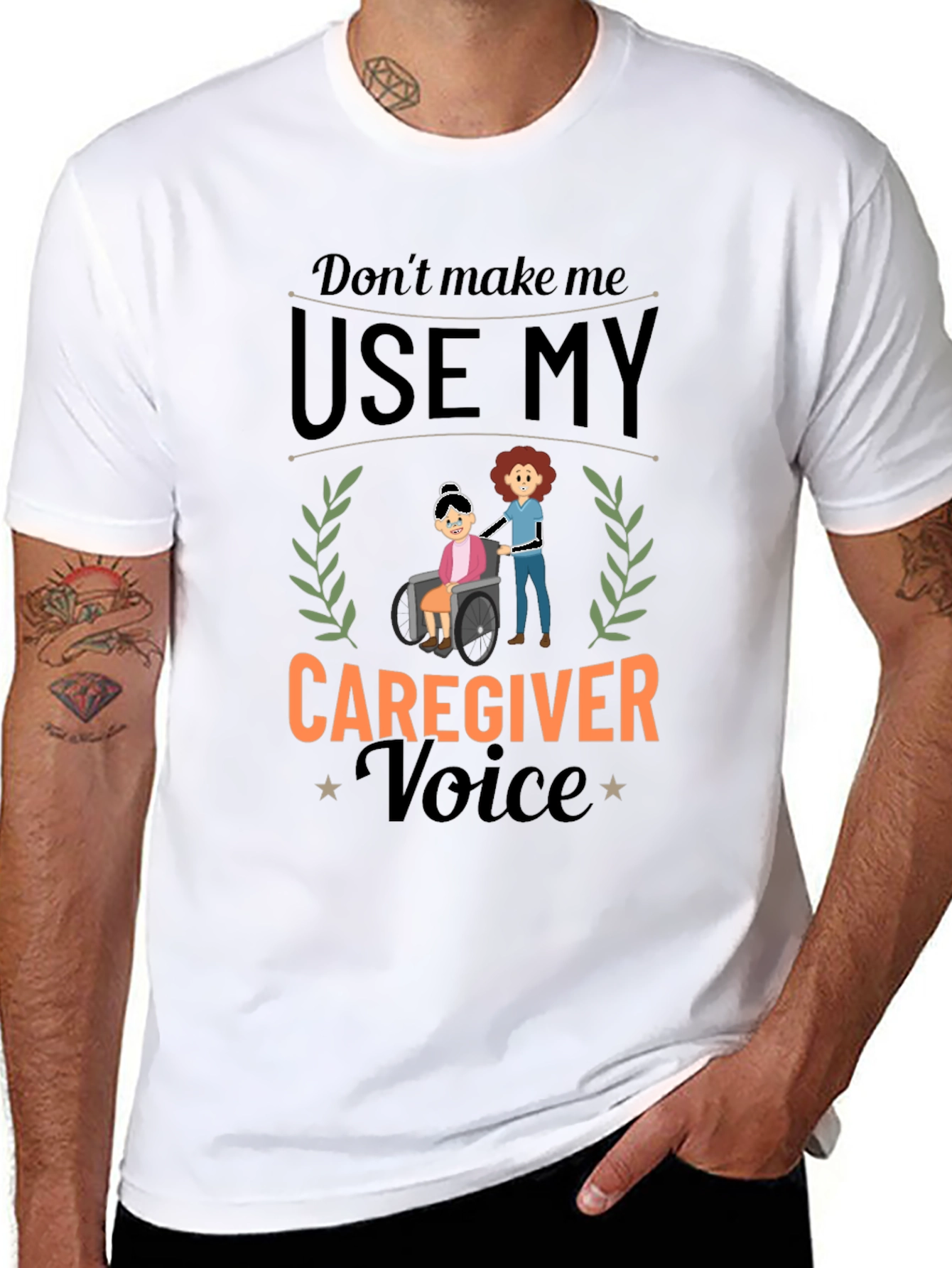Caregiver Voice Graphic Tee - Black