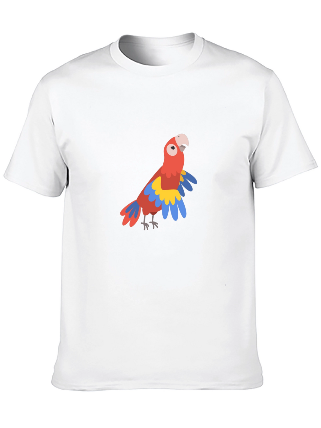 Parrot Graphic Tee - Tropical Bird Design