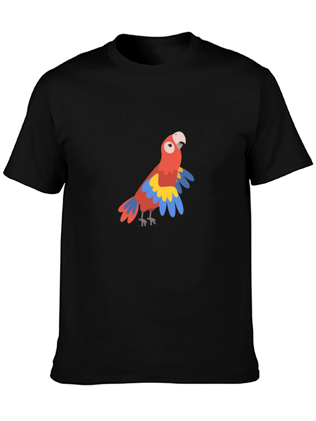 Parrot Graphic Tee - Tropical Bird Design
