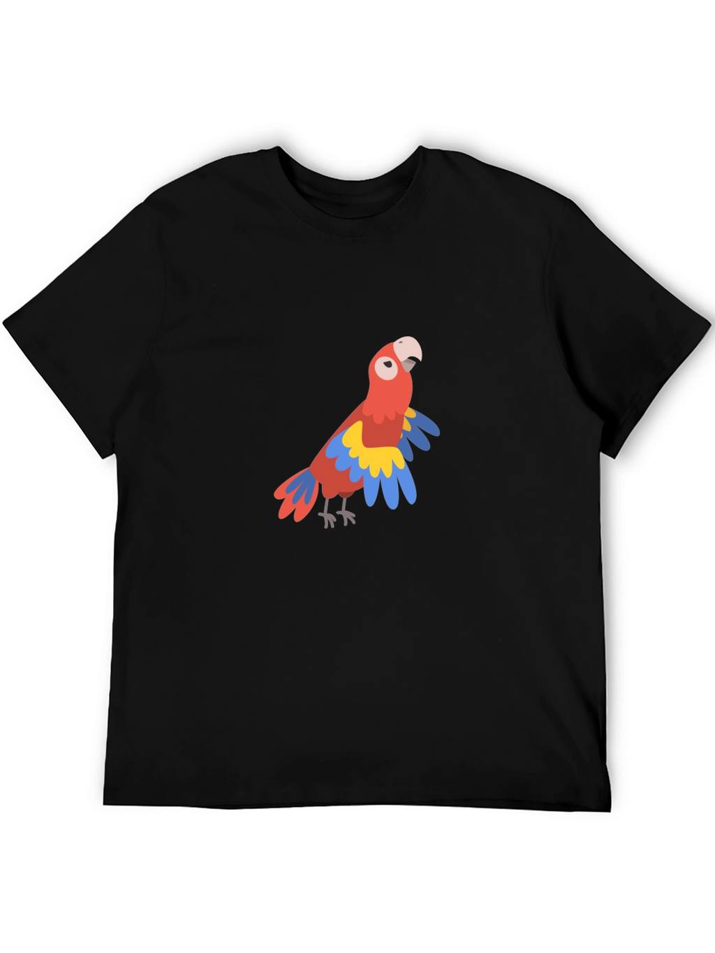 Parrot Graphic Tee - Tropical Bird Design